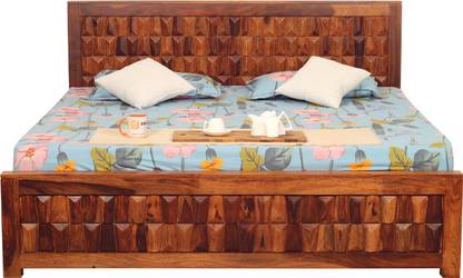 rf royal finish SlumberCraft King Size(72"x78") Without Storage,12-Month Warranty,Natural Solid Wood King Bed
