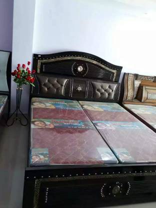 PKMS INDUSTRIES Solid Wood Double Box Bed