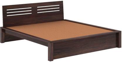 WOODENJOY Sheesham Wood Queen Bed/Wooden Cot/Wooden Bed Without Storage Bed For Bedroom Solid Wood Queen Bed