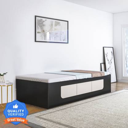 Flipkart Perfect Homes Quintus Engineered Wood Single Box Bed