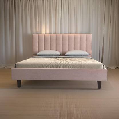 DriftingWood King Size Bed Without Storage | Wooden Double Bed | Low Floor Bed Engineered Wood King Bed