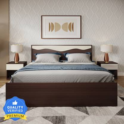 Godrej Interio Vurv Engineered Wood Queen Box Bed