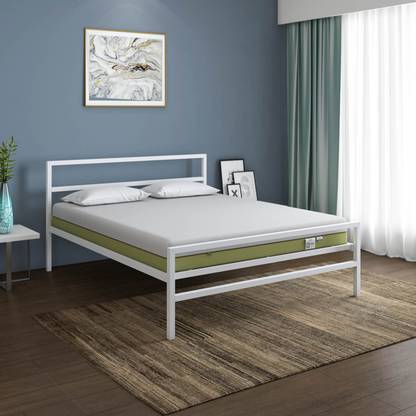 Nilkamal SLEEP Striker Metal Bed With Ecoair Latex Mattress Metal King Bed