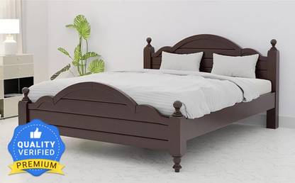 RoyalOak Penang Malaysian King Size Bed in Melamine Finish Engineered Wood Queen NA Bed