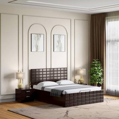 Godrej Interio Upmods Chocolate Engineered Wood King Box Bed