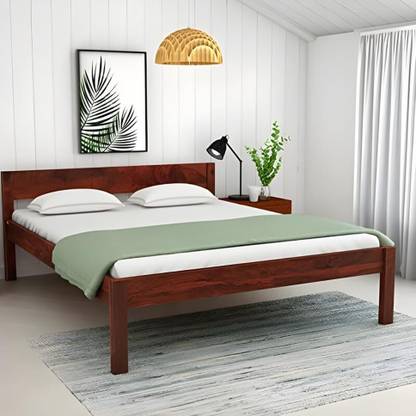 Devsignature solid Wood Bed/Cot/Palaung For Bed Room/Home/Hotel Solid Wood Queen Bed