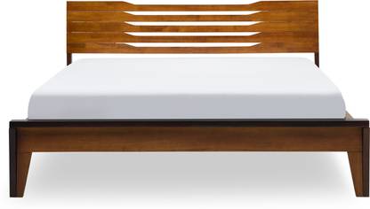FURLENCO (REFURBISHED) Pico Solid Wood Queen Bed