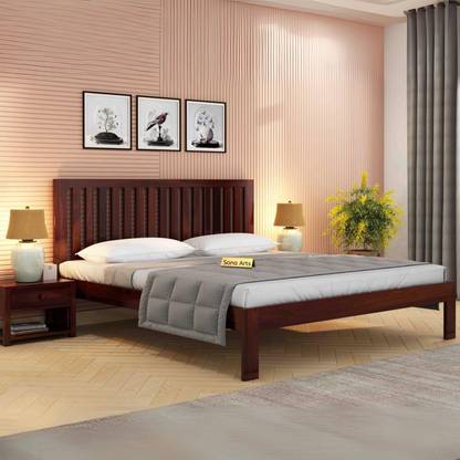 SONA ART & CRAFTS Solid Wood King Bed