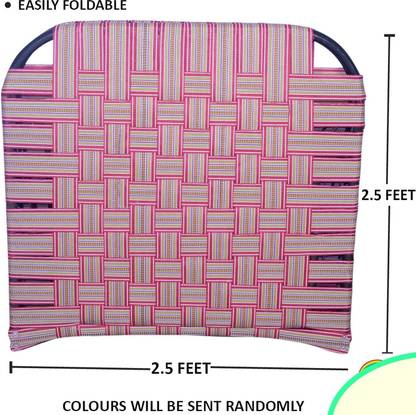 India wood mart Folding Bed Single,Camp Bed, Guest Bed (Single Frame: 2.6ft x 5ft) Metal Single Bed