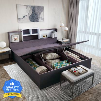 CARLTON LONDON Symphony Engineered Wood Queen Hydraulic Bed