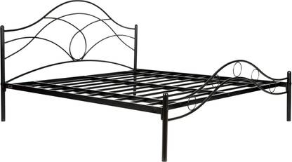 Anishwar Wrought Iron Metal King Bed