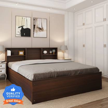 Flipkart Perfect Homes Opus Engineered Wood King Box Bed