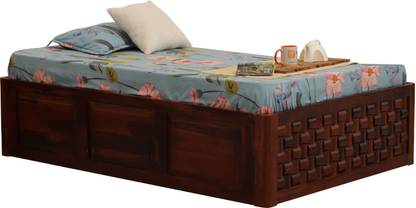 ROYAL FINISH Nivora Single Size(72"x48") Diwan With Storage,12-Month Warranty Solid Wood Single Box Bed
