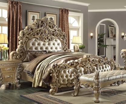 royal wood LUXURY ROYAL MAHARAJA PREMIUM TEAK Solid Wood King Box Bed
