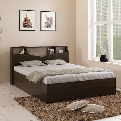 SPACEWOOD OPAL Engineered Wood Queen Box Bed