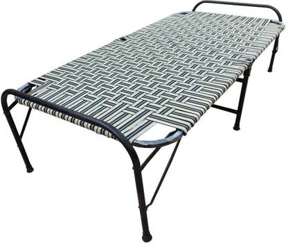 Anmol Niwar Folding Bed for Sleeping Single Bed Heavy Metal Frame Metal Single Bed