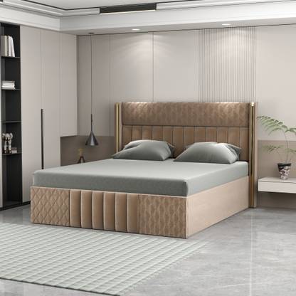 CARLTON LONDON Engineered Wood Queen Box Bed