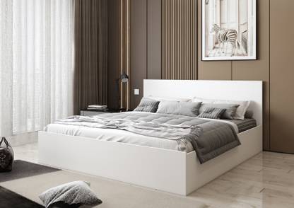 A GLOBIA CREATIONS Carnival Engineered Wood Queen Box Bed