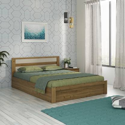 SPACEWOOD Engineered Wood Queen Box Bed