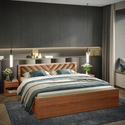 Godrej Interio Alina Engineered Wood Queen Hydraulic Bed