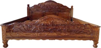Teak Solid Wood King Bed