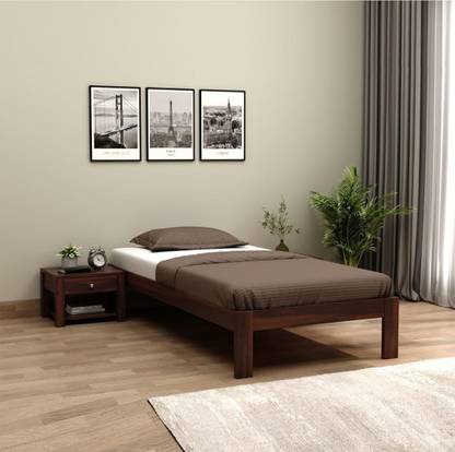 Flipkart Perfect Homes TAKAT BED FOR YOUR HOME Solid Wood Single Bed, 96 cm x 187 cm (3.15 ft x 6.14 ft)