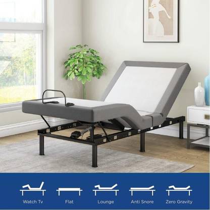Nilkamal SLEEP Matrix Recliner Metal Single Bed