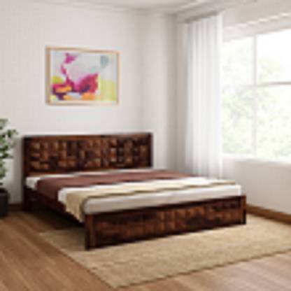 Yashua Sheesham Wood Solid Wood King Bed