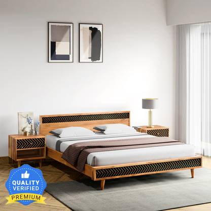 Godrej Interio Cesar Solid Wood King Bed