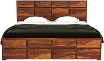 B&B HOMES Linux Solid Wood King Box Bed