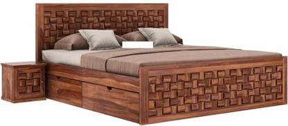 Luxeloom Solid Wood Queen Bed