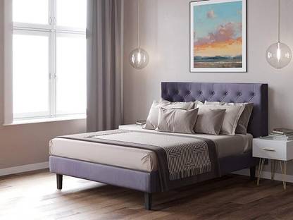 Flipkart Perfect Homes Queen Engineered Wood Without Storage Engineered Wood Queen Bed