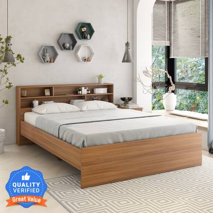 A GLOBIA CREATIONS Knox Engineered Wood Queen Bed