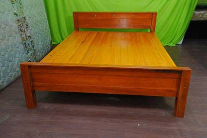 HOME DREAMS Kerala Mahogany Wood l Nilambur Furniture I Queen Size Bed WVU002 Solid Wood Queen Bed