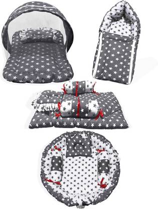 MOM & SON Cotton Baby Bed Sized Bedding Set