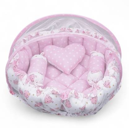 VoiDrop Cotton Baby Bed Sized Bedding Set