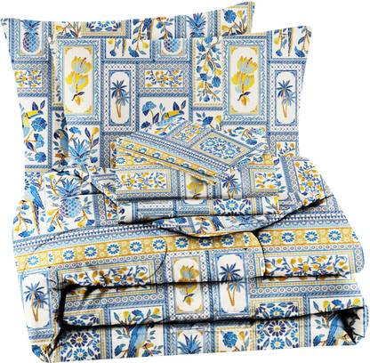 VAS COLLECTIONS Cotton Double King Sized Bedding Set