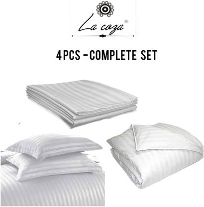 lacoza Satin, Cotton King Sized Bedding Set