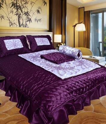 Flyrra Satin Double King Sized Bedding Set
