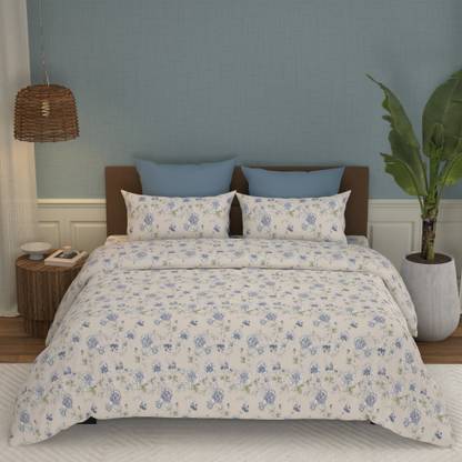 MYTRIDENT Cotton King Sized Bedding Set
