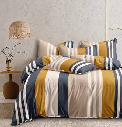 Sitting Style 160 TC Polycotton Super King Printed Fitted (Elastic) Bedsheet
