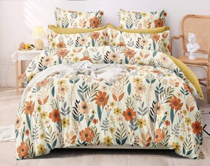Linemates Cotton Double King Sized Bedding Set