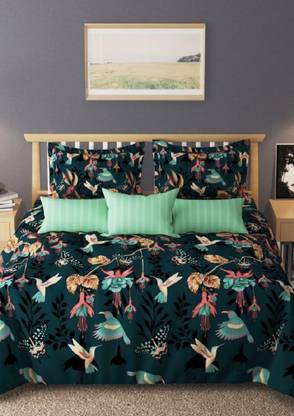 Linemates Cotton Double King Sized Bedding Set