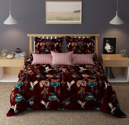 Linemates Cotton Double King Sized Bedding Set