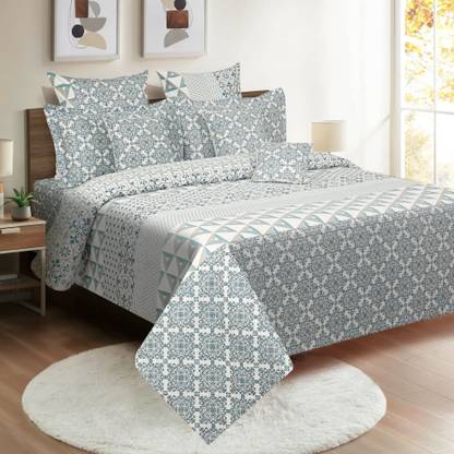 SWAYAM Cotton King Sized Bedding Set