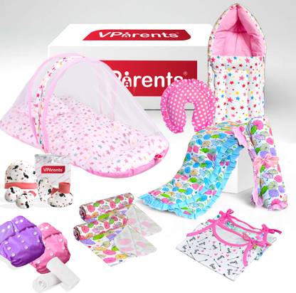 VParents Cotton Baby Bed Sized Bedding Set