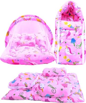 First Vision Cotton Baby Bed Sized Bedding Set