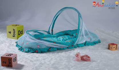 Angaakar Clothings Polyester Infants Washable AAC- Mosquito Bedding GREEN Mosquito Net