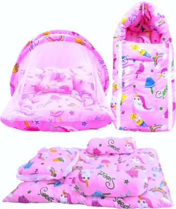 First Vision Polycotton Baby Bed Sized Bedding Set