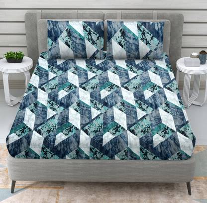 Flipkart SmartBuy 300 TC Woolen Double Printed Flat Bedsheet